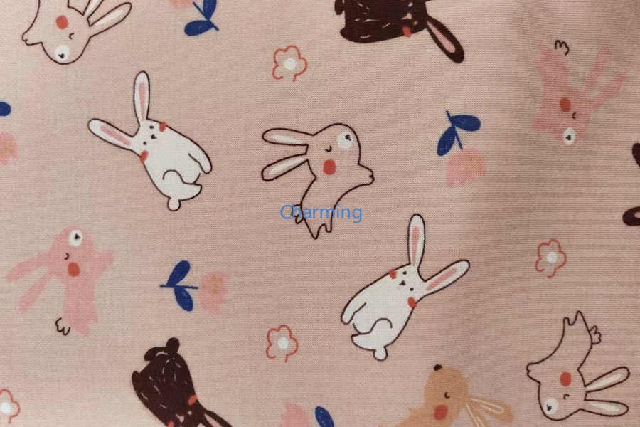 拔印双面布拉毛印花